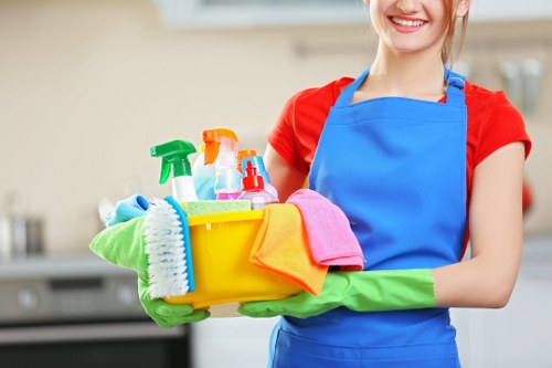 Professional house cleaning service in a Ruislip family home