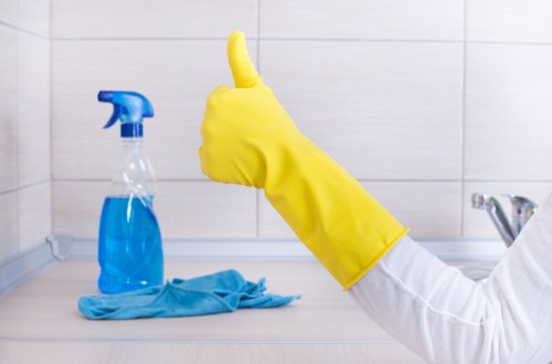 Detailed oven cleaning work in a Ruislip home showing professional care