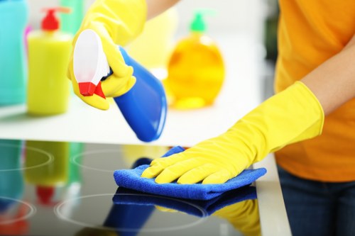 Cleaning a reception and shared office area in Ruislip